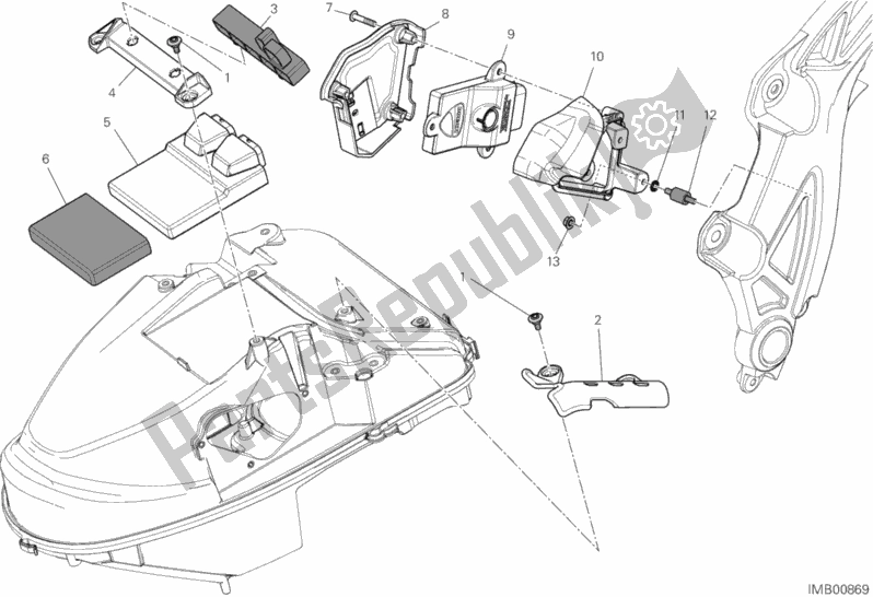 Tutte le parti per il Unità Di Controllo Motore del Ducati Diavel Cromo Brasil 1200 2013